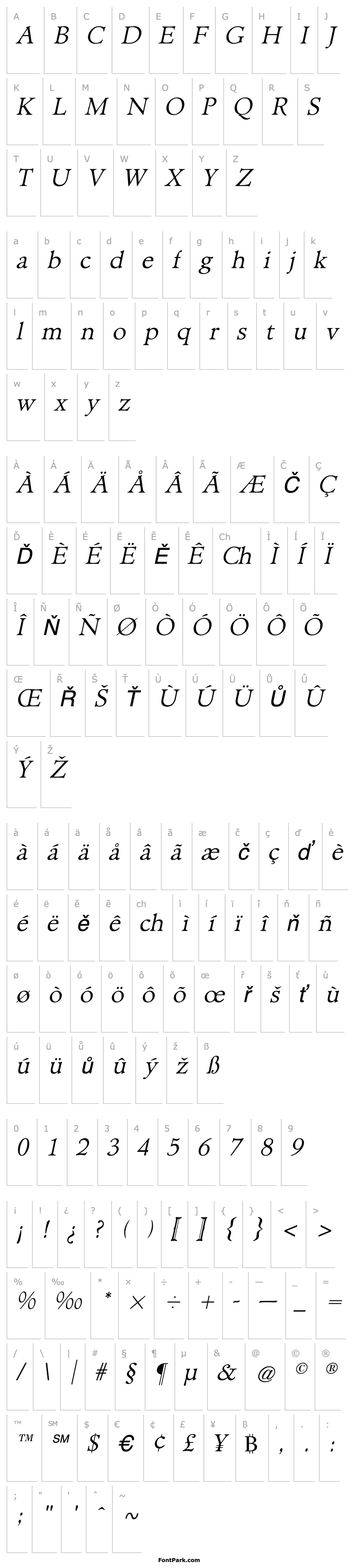 Overview NewHampshireLightItalic