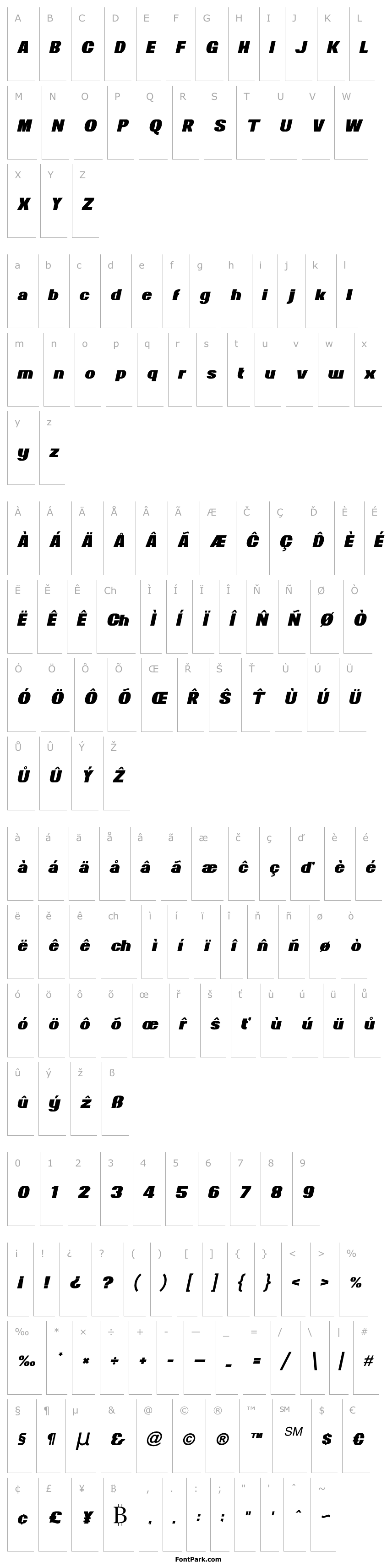 Přehled News of the World Italic