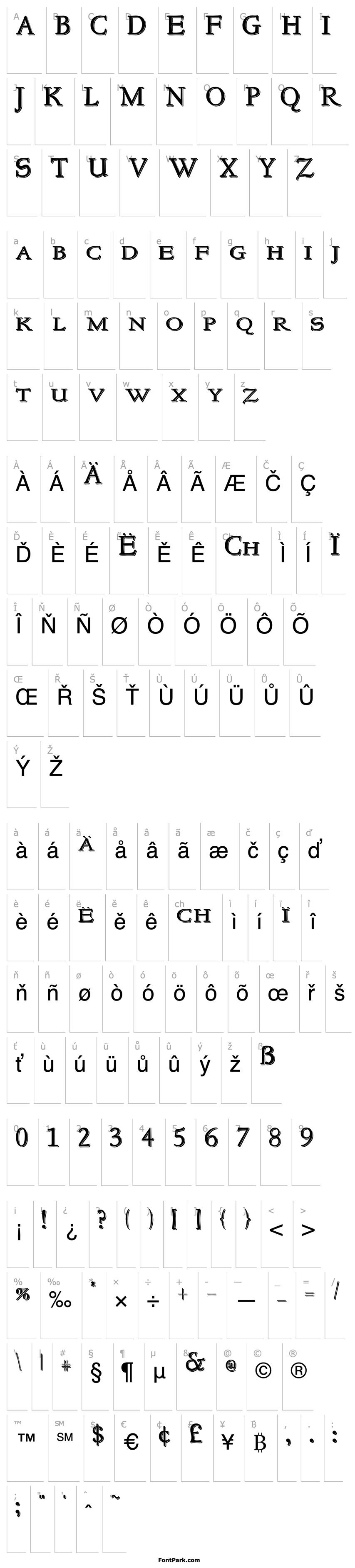 Přehled NewStyleSmallCaps Embossed