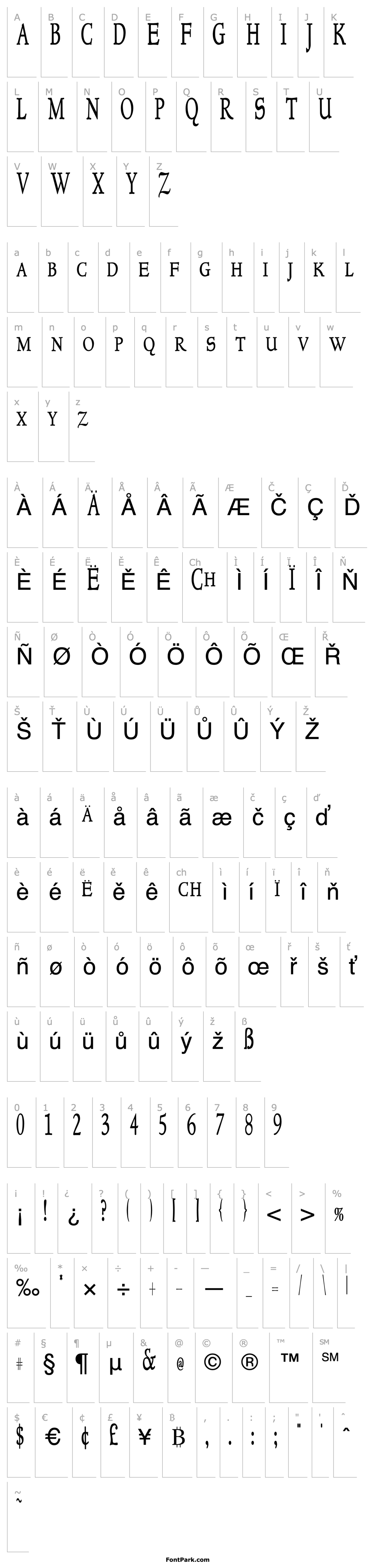 Overview NewStyleTitlingCondensed