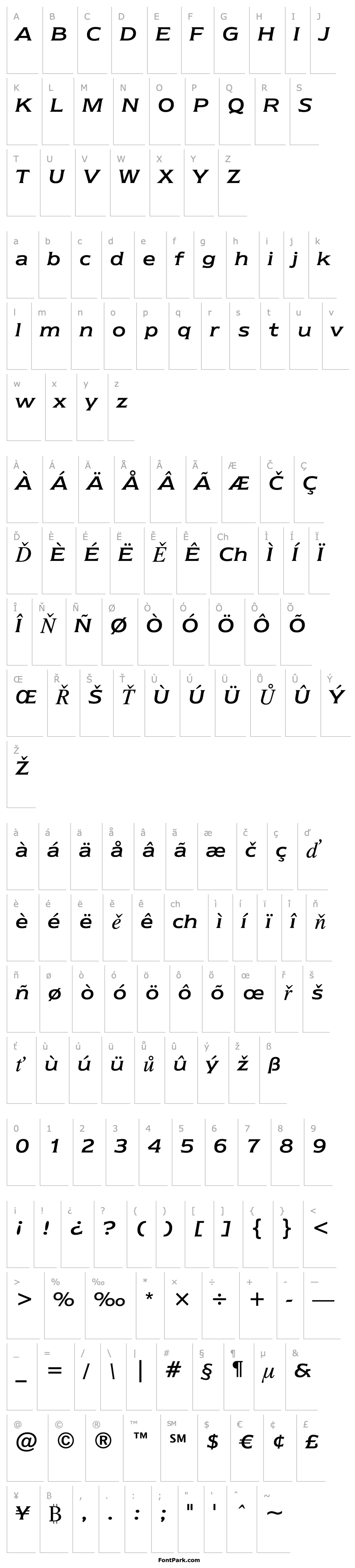 Overview Newtext Regular Italic BT