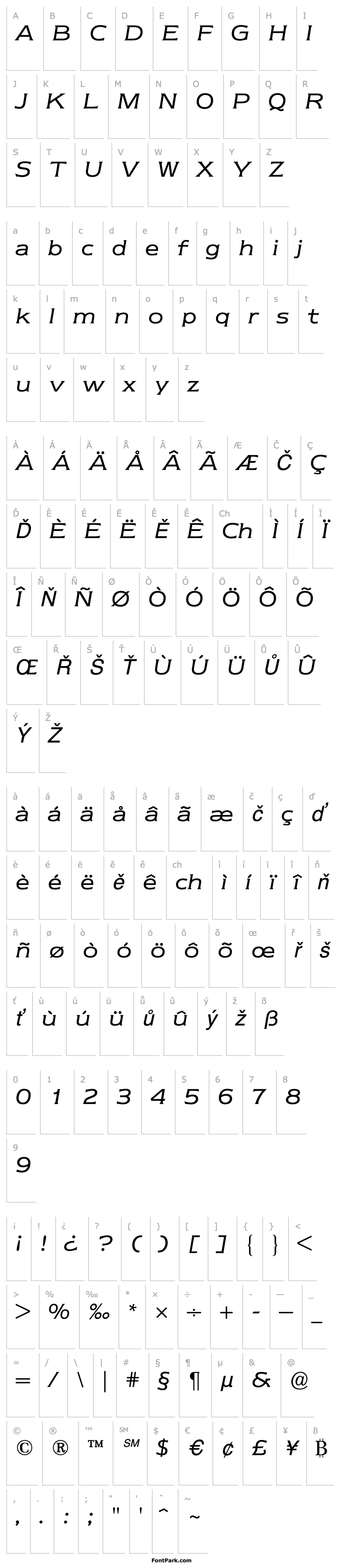 Přehled NewtextBQ-BookItalic