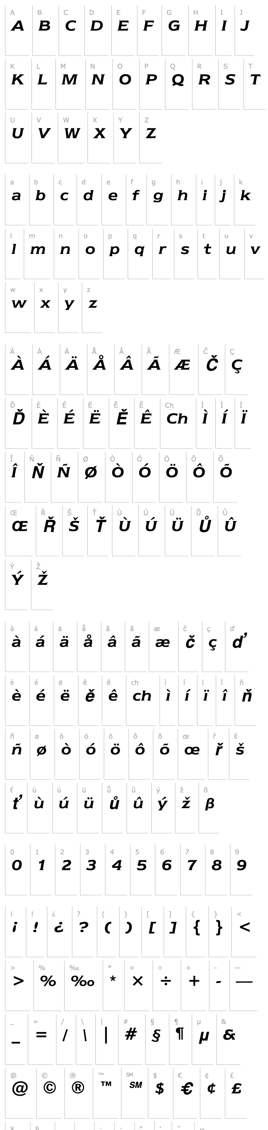 Overview NewtextITCbyBT-DemiItalic