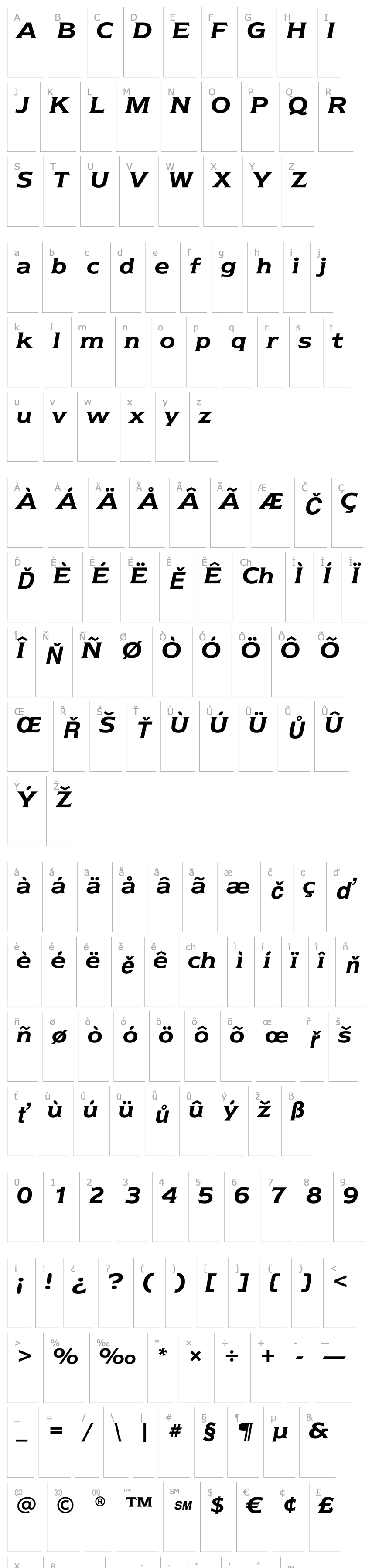 Overview NewtextITCStd-DemiItalic