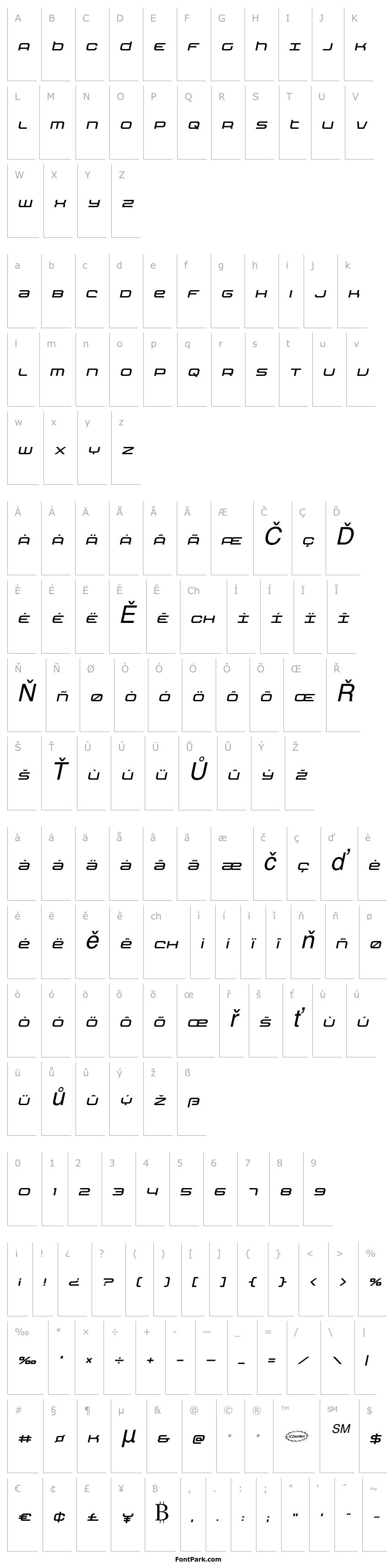 Přehled Nextwave Italic