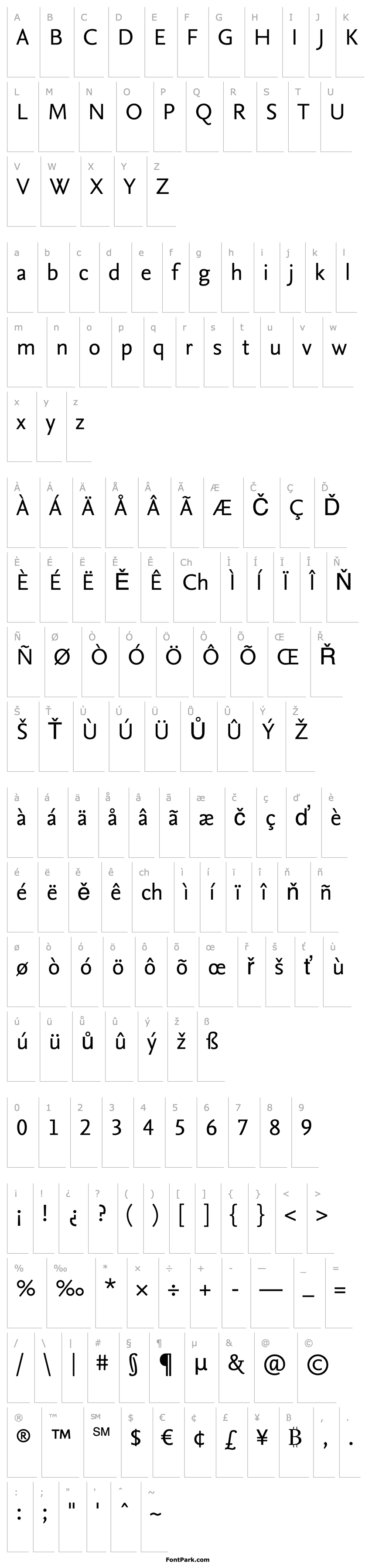 Overview NexusSansTF-Regular