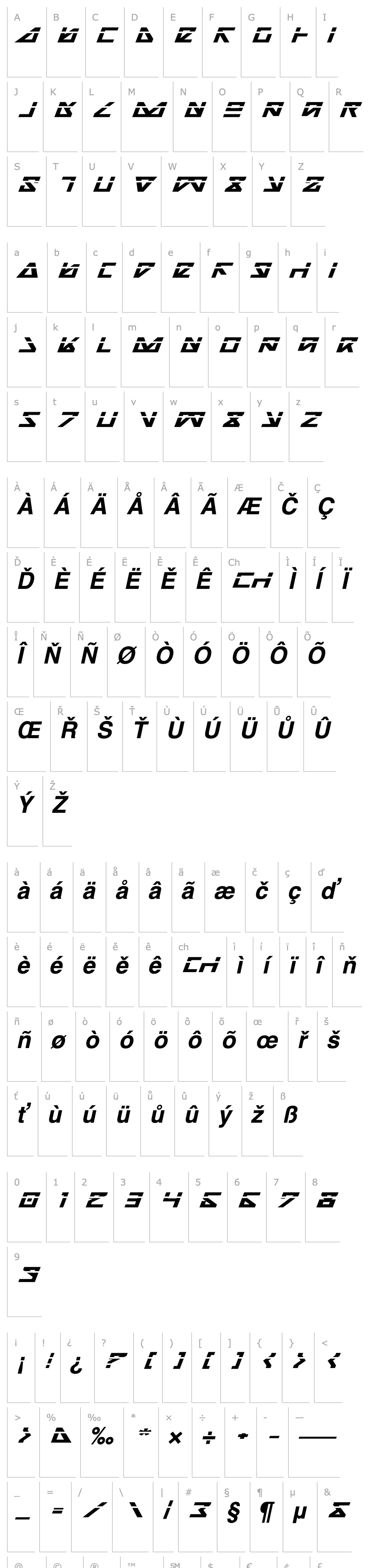 Overview Nick Turbo Bold Expanded ItLas