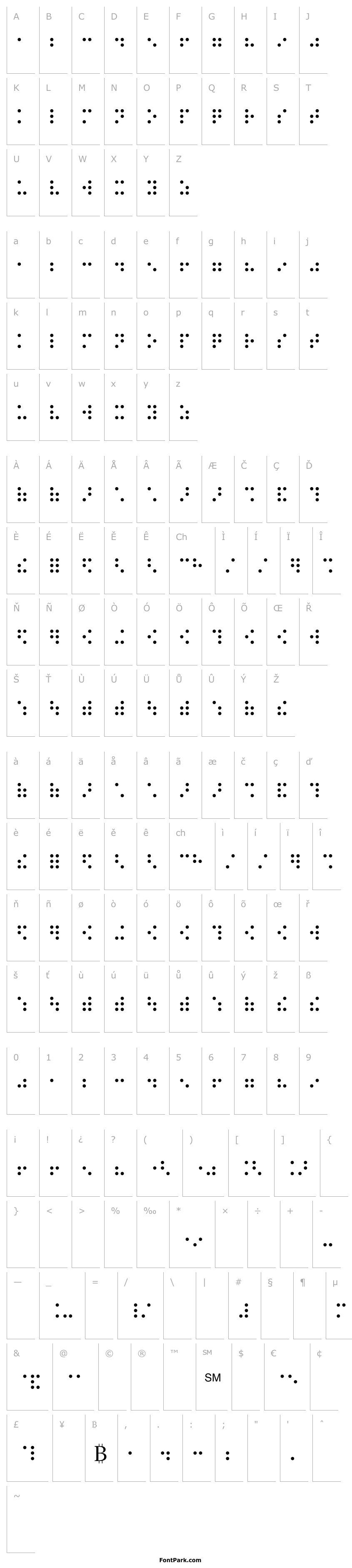 Přehled Night Braille