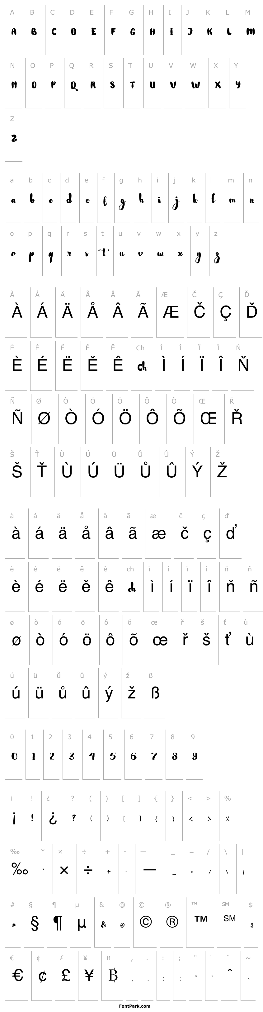 Overview Nightamore Brush Free Font