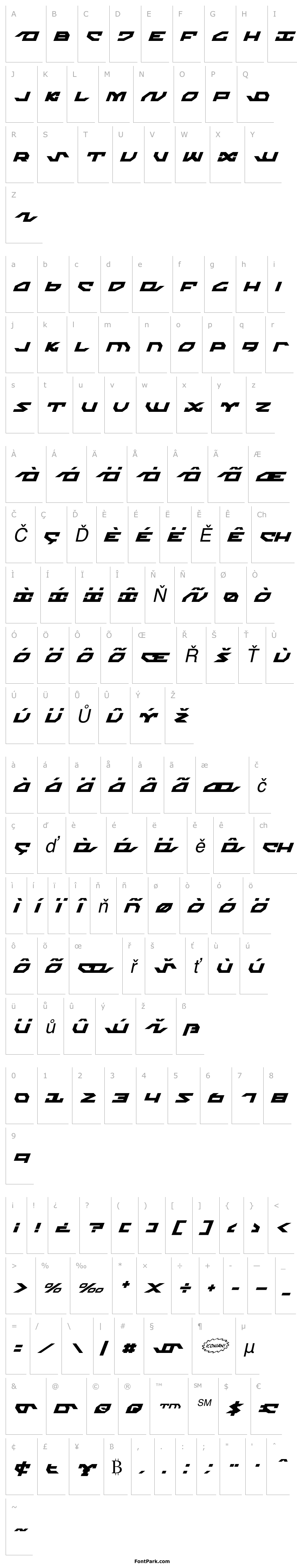 Overview Nightrunner Italic