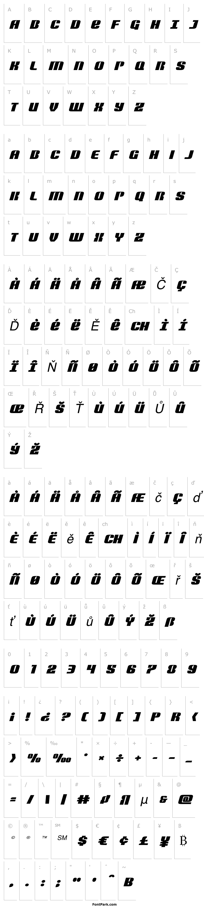 Overview Nightwraith Expanded Italic