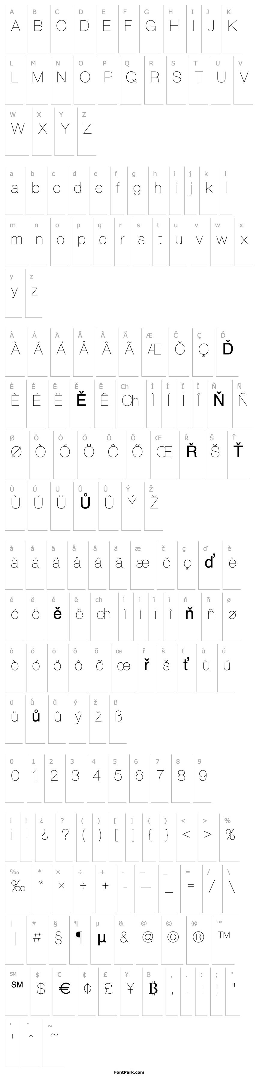 Overview Nimbus_Sans_Becker_PUltLig