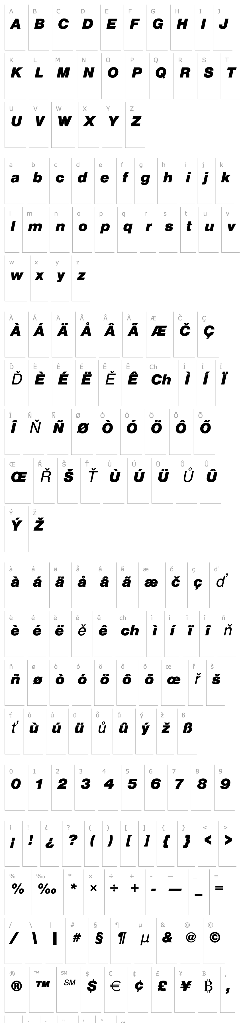 Přehled Nimbus_Sans_Becker_TBla_Italic