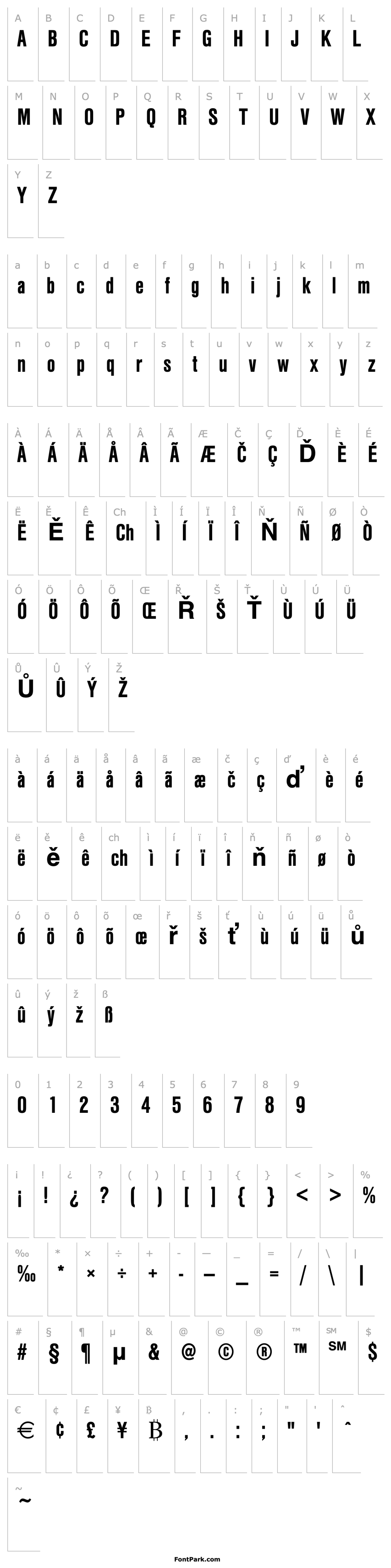 Overview Nimbus_Sans_Becker_TCon_Bold