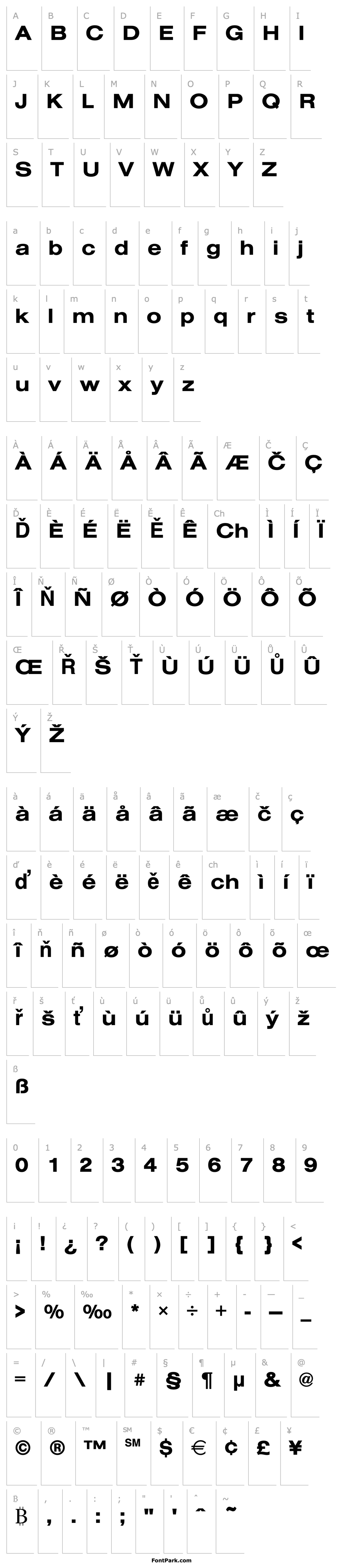 Přehled Nimbus_Sans_Becker_TExt_Bold