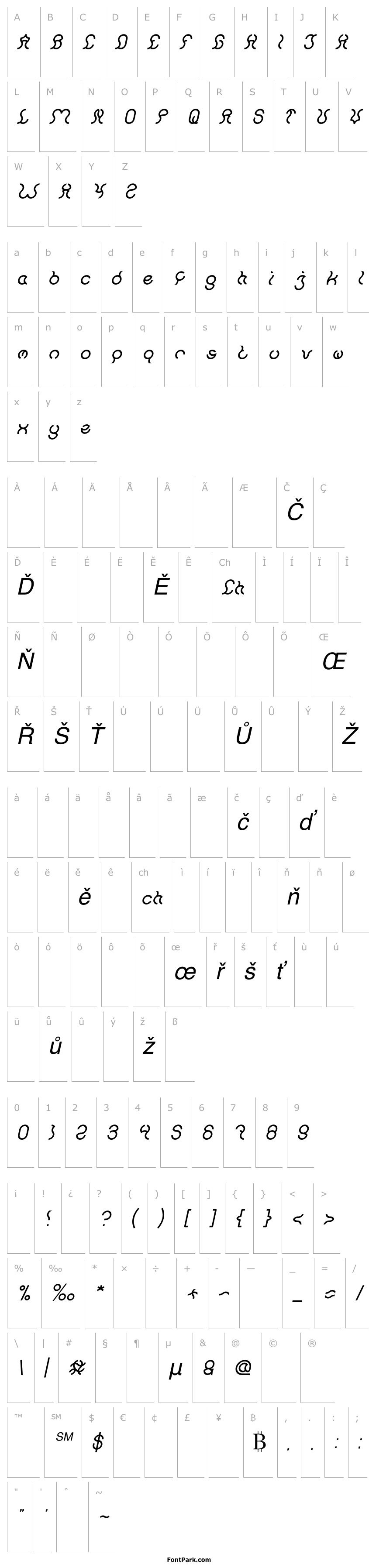 Přehled Nine Italic
