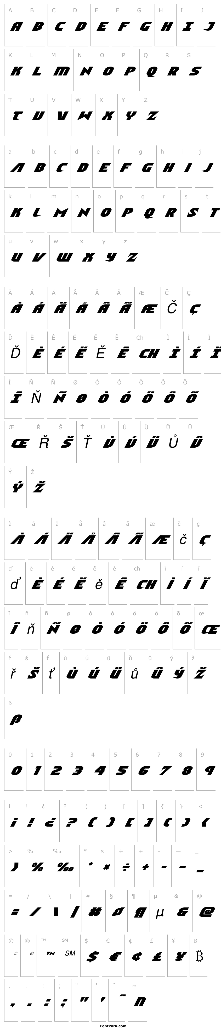 Přehled Ninja Garden Italic