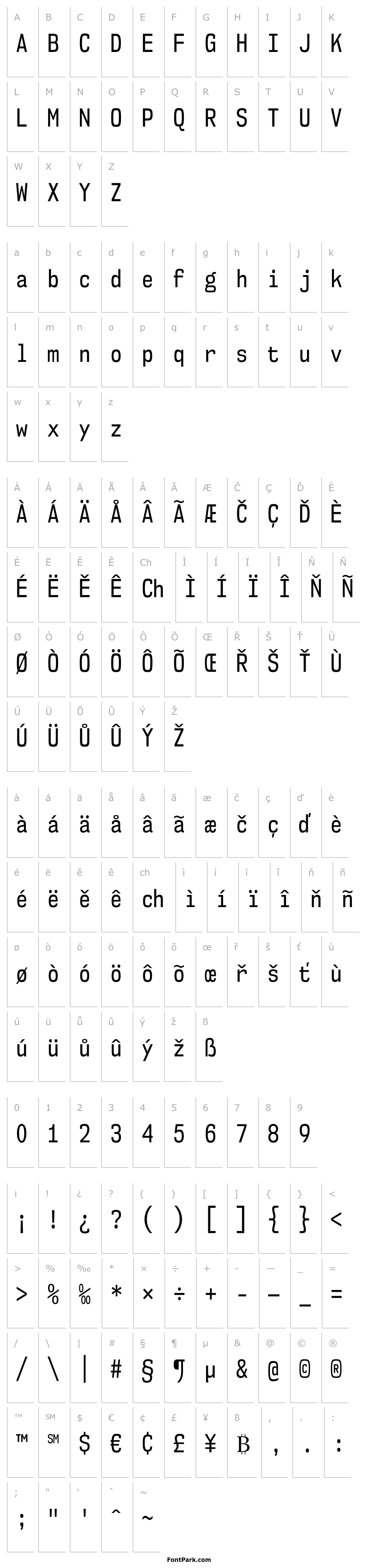 Přehled NK57MonospaceCdRg-Regular