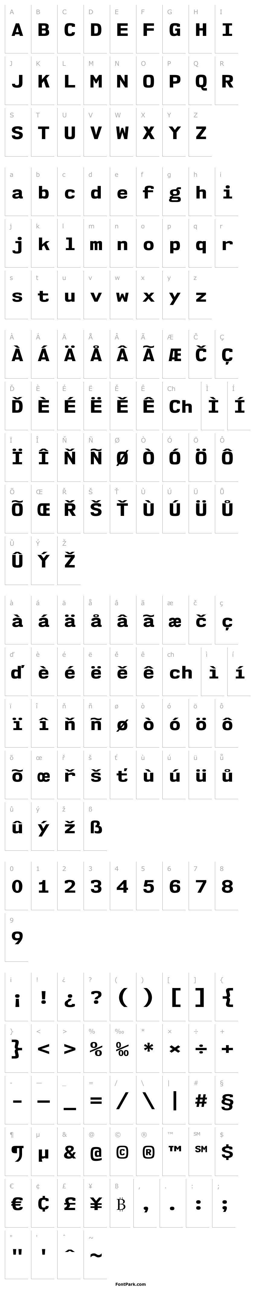 Overview NK57MonospaceSeEb-Regular