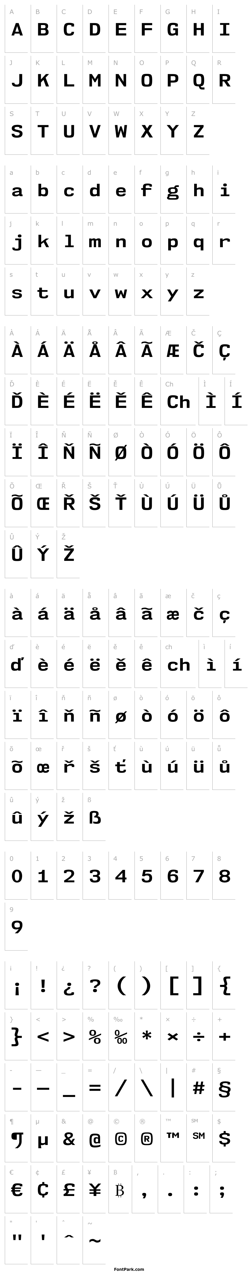 Overview NK57MonospaceSeRg-Bold