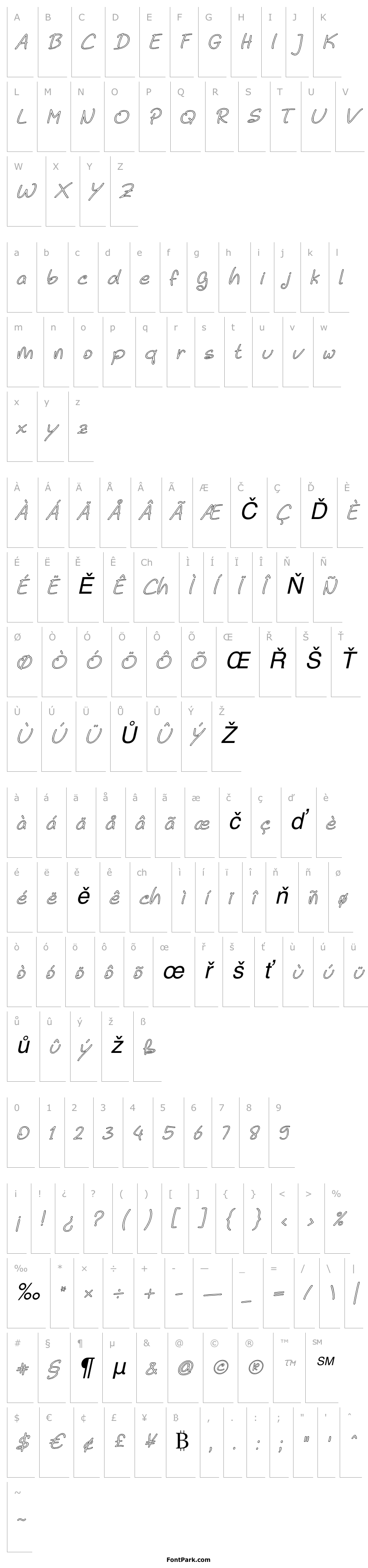 Přehled Noela Sherly Outline Italic