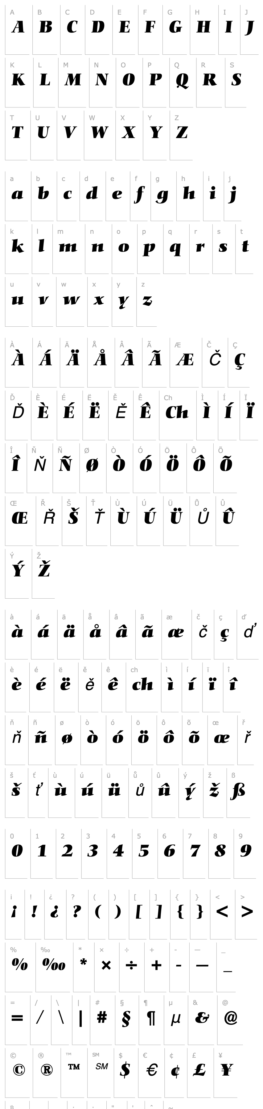 Overview Nofret Bold Italic