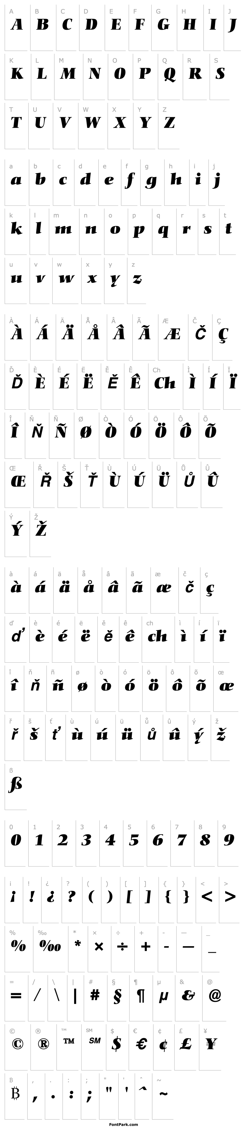 Overview Nofret-BoldItalic