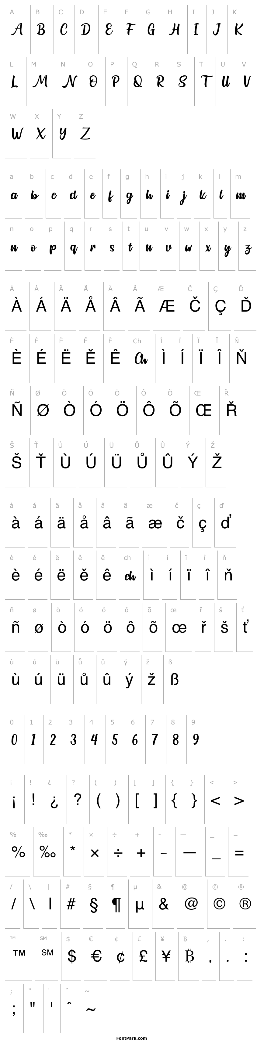 Přehled Northline Script