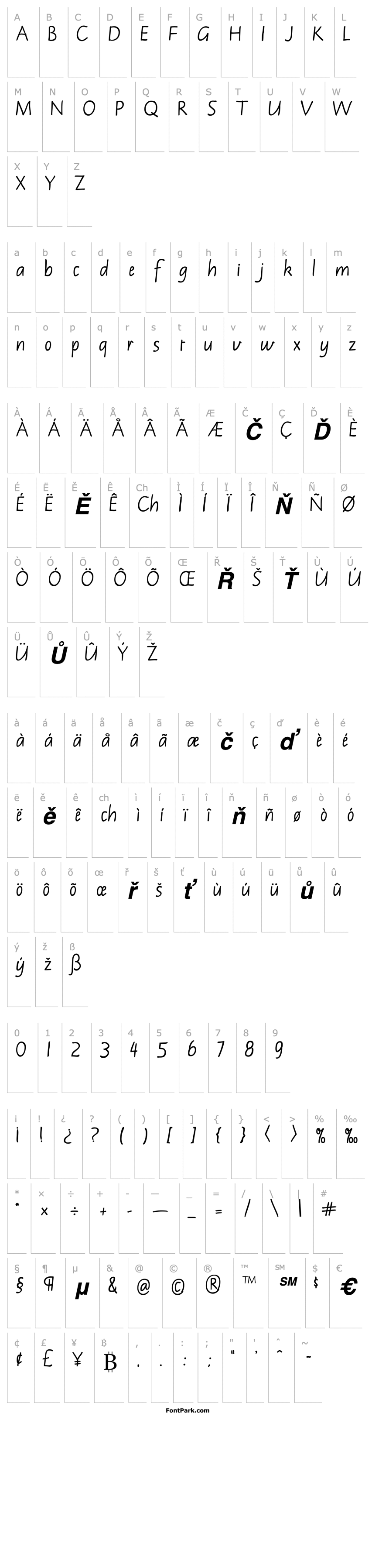Overview NotehandLefty Bold Italic