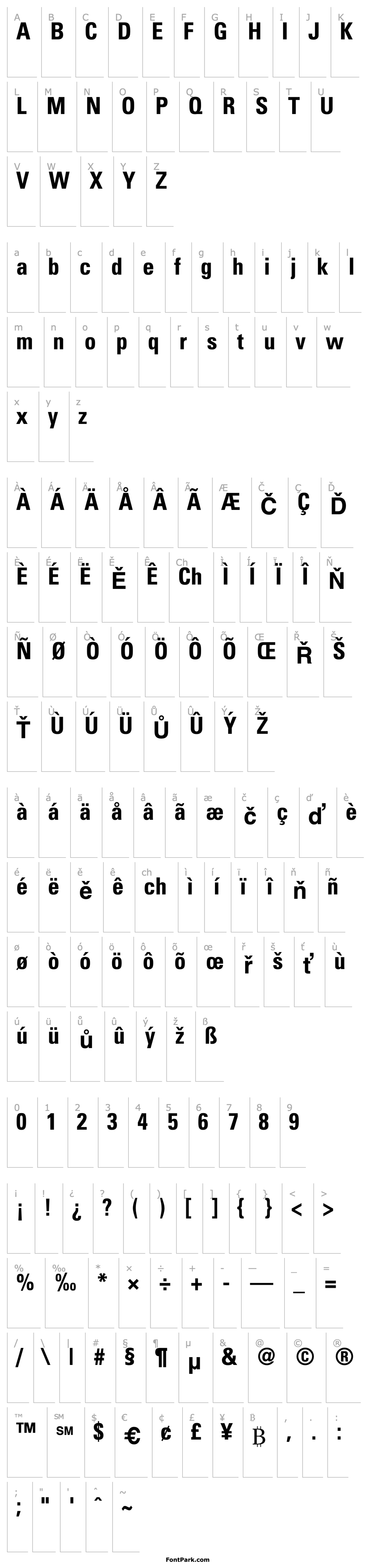 Overview Nova Condensed SSi Bold Condensed