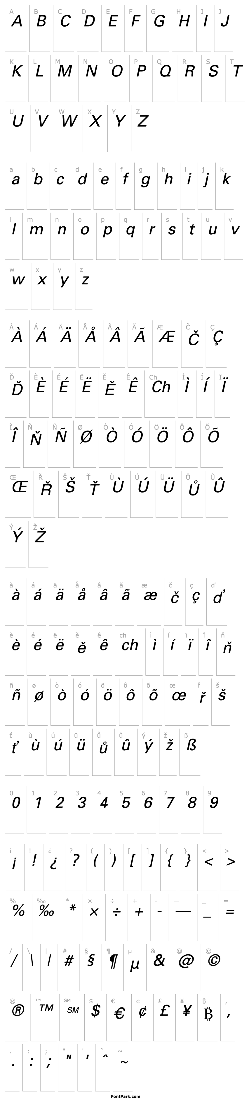 Overview Nova SSi Italic