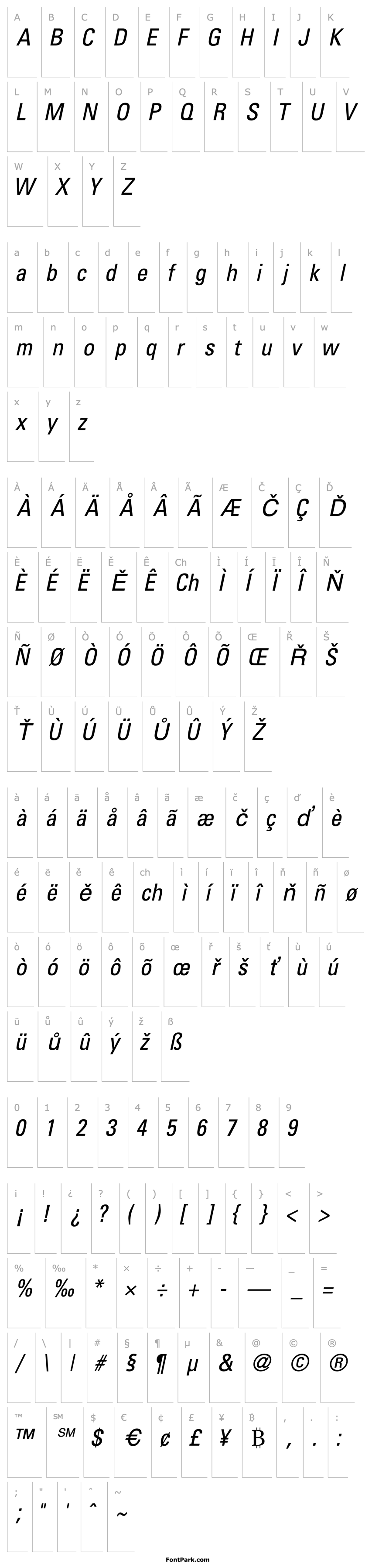 Overview NovaCondSSK Italic