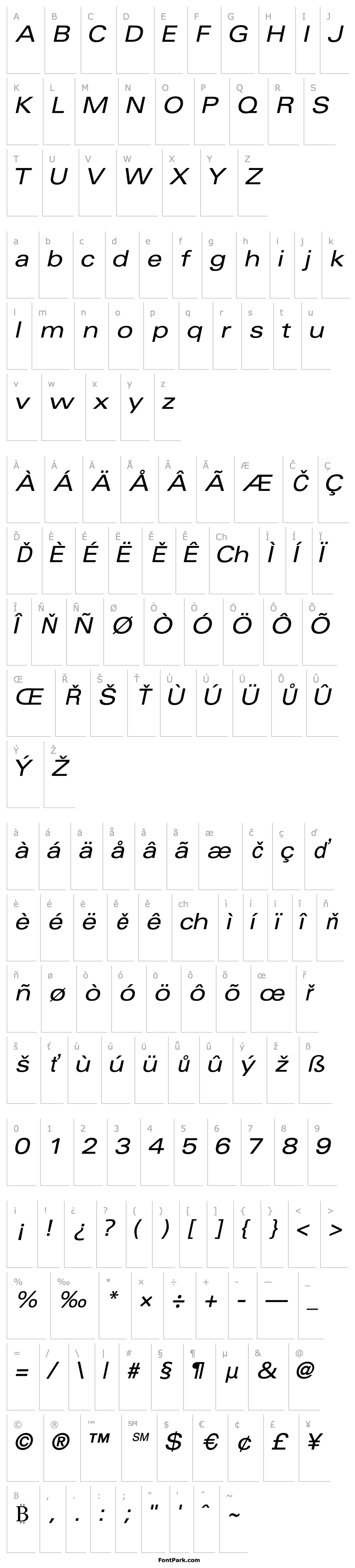 Přehled NovaExpandedSSK Italic