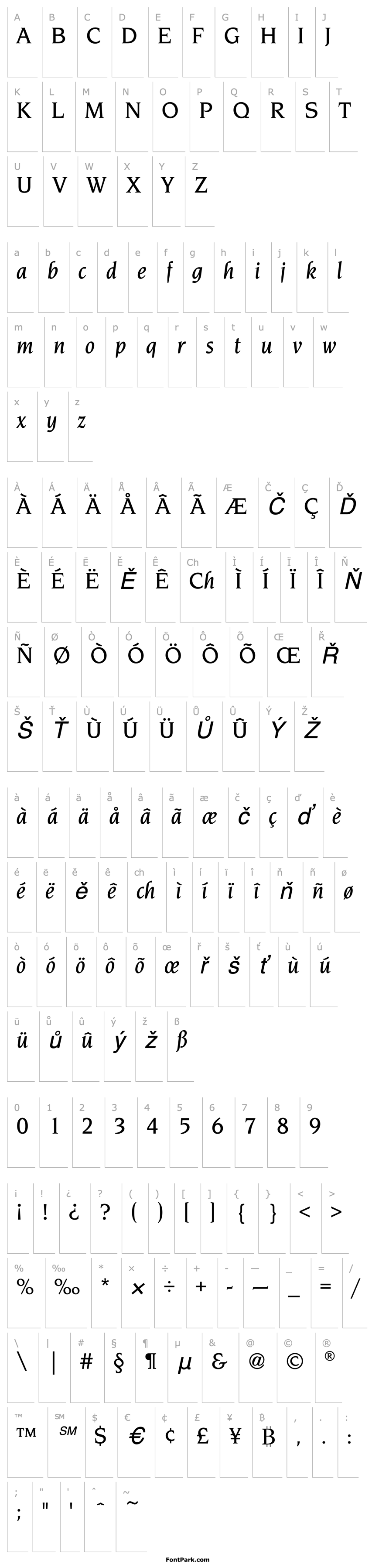 Přehled NovareseEF-MediumItalic