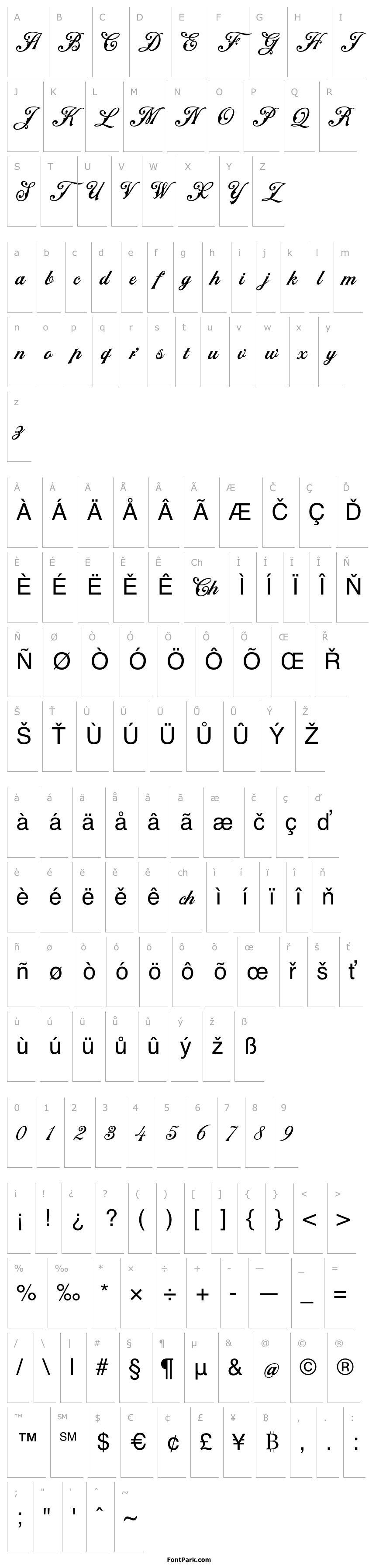 Přehled NS Mudolf Script