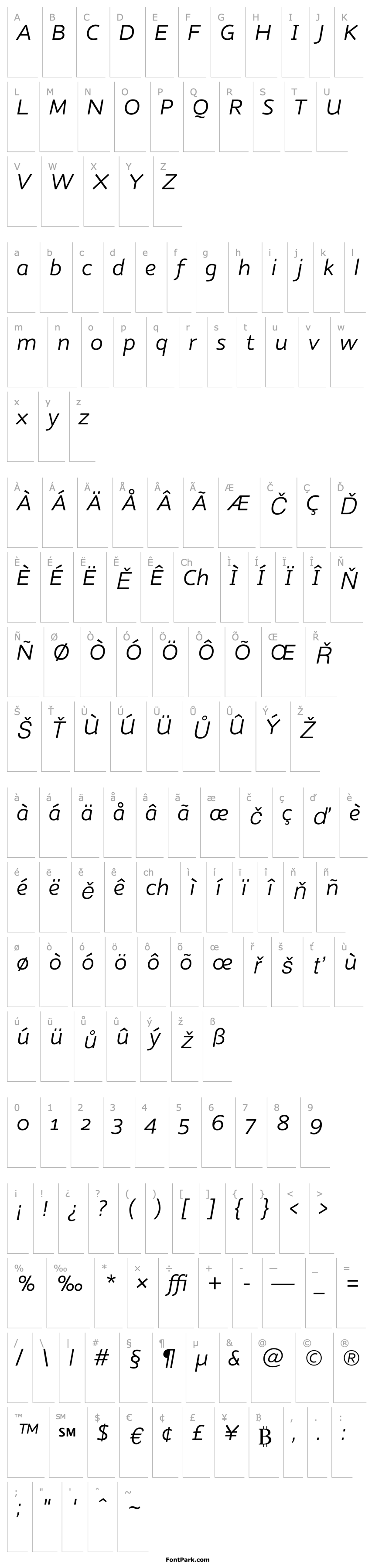 Přehled Nubian-LightItalic