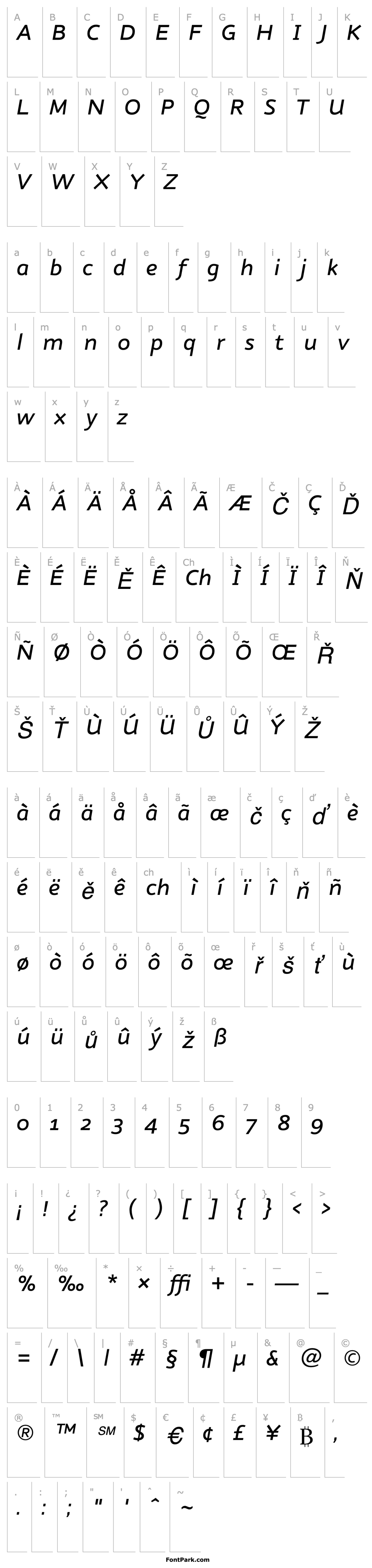 Přehled Nubian-MediumItalic