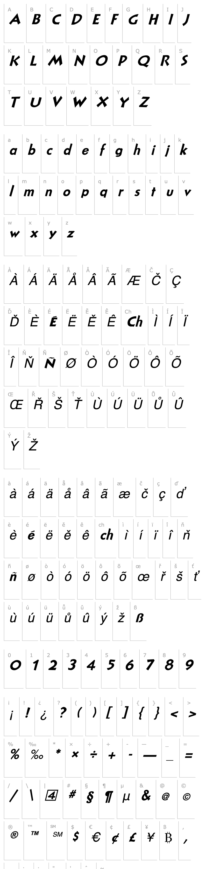 Overview NuevoLitho PlainItalic