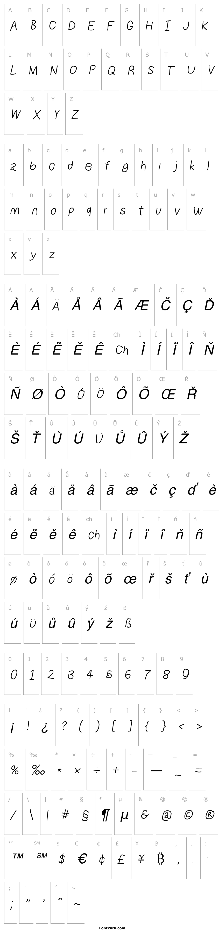 Přehled NumbBunny Italic