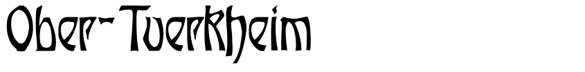 Font Ober-Tuerkheim by Paul Lang