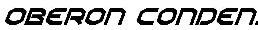 Preview Oberon Condensed Italic