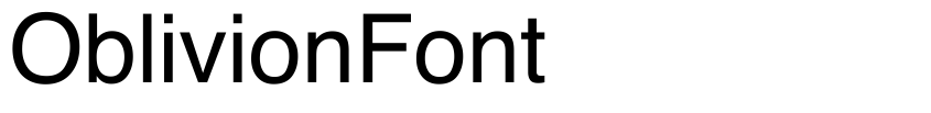 Preview OblivionFont