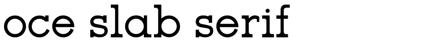 Preview oce slab serif