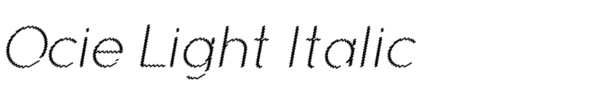 Preview Ocie Light Italic