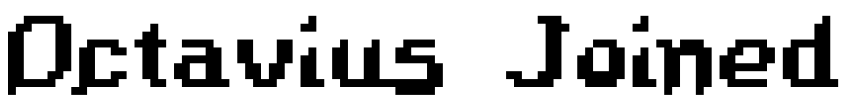 Font Octavius Joined by Bitty
