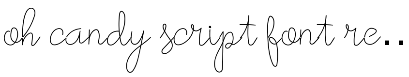 Preview oh candy script font regular script