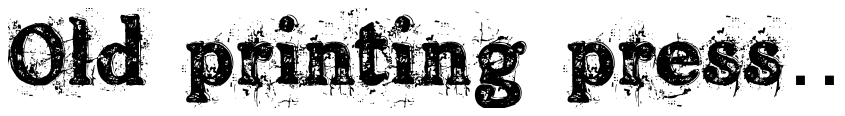 Preview Old printing press_FREE-version