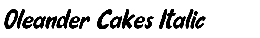 Preview Oleander Cakes Italic