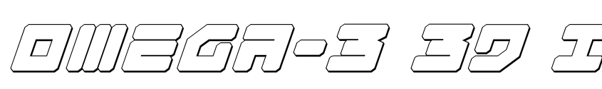 Preview Omega-3 3D Italic