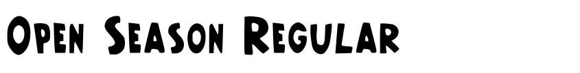 Font Open Season Regular by Unknown